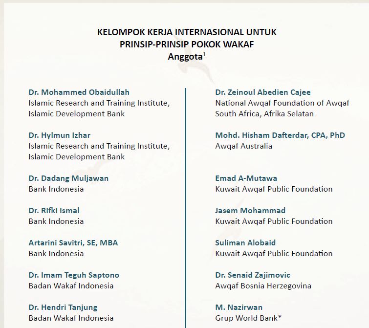 Buku Prinsi-Prinsip Dasar Pengelolaan Wakaf