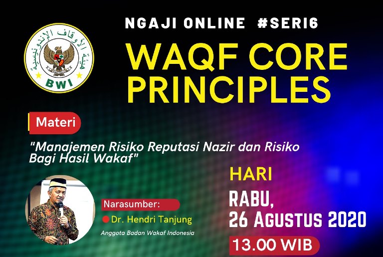 Materi Waqf Core Principles #Seri 6