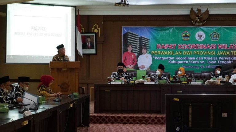 Rakorwil BWI Jateng, Prof. Nuh: Bersyukur Kita Menjadi Penggerak Wakaf