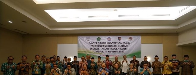 BWI Gelar FGD Sertipikasi Rumah Ibadah di Atas Tanah Fasos Fasum