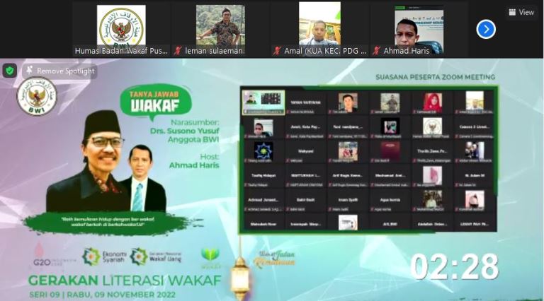 Materi Tanya Jawab Wakaf Seri 09 2022: Gerakan Literasi Wakaf