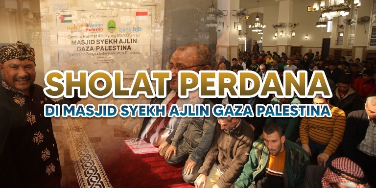 Wakaf Salman Resmikan Masjid Syekh Ajlin Gaza, Bukti Persaudaraan Indonesia-Palestina