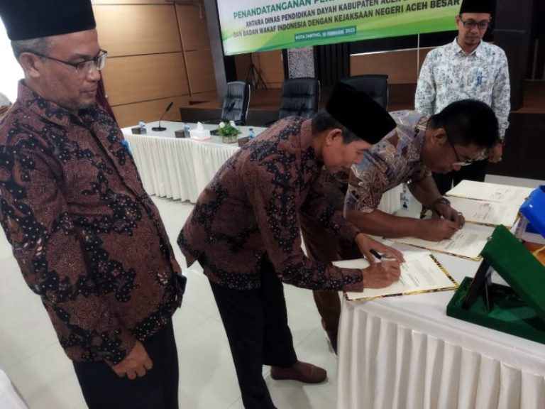 Upaya Lindungi aset Wakaf, BWI Provinsi Aceh Lakukan Kerjasama Dengan Kejaksaan Provinsi