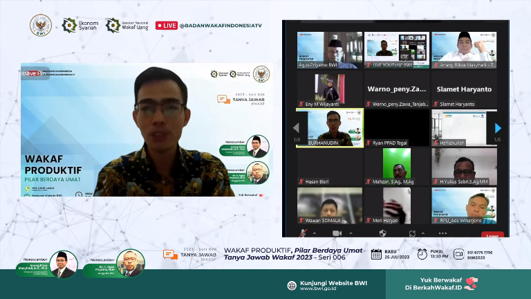 Materi Tanya Jawab Wakaf Seri 6 2023: Wakaf Produktif Pilar Berdaya Umat
