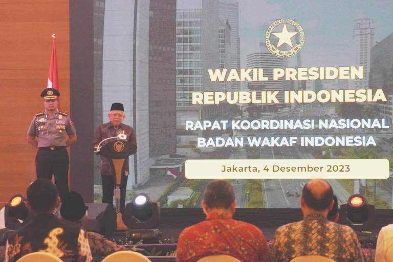 Wakil Presiden Sebut Wakaf Uang Rp 2,361 Triliun dan  Tanah Wakaf 57.263 Hektare