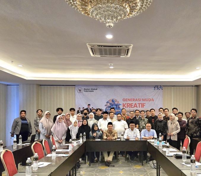 Gelar Literasi Wakaf Bagi Konten Kreator, BWI Gelar Pelatihan Videogram Academy Wakaf