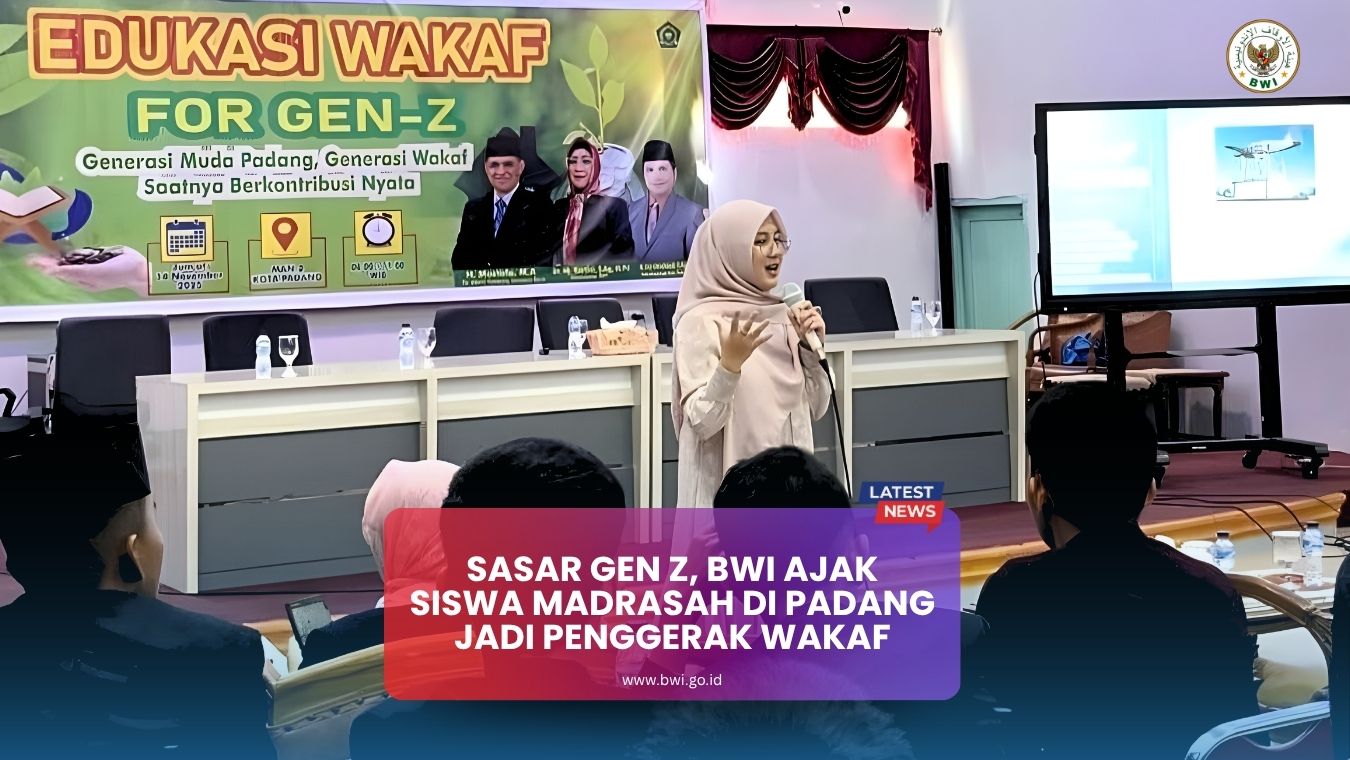 Sasar Gen Z, BWI Ajak Siswa Madrasah di Padang Jadi Penggerak Wakaf