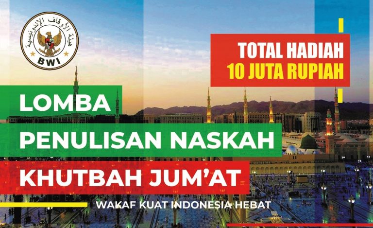 Flyer Lomba Penulisan Naskah Buku Khutbah BWI 2020