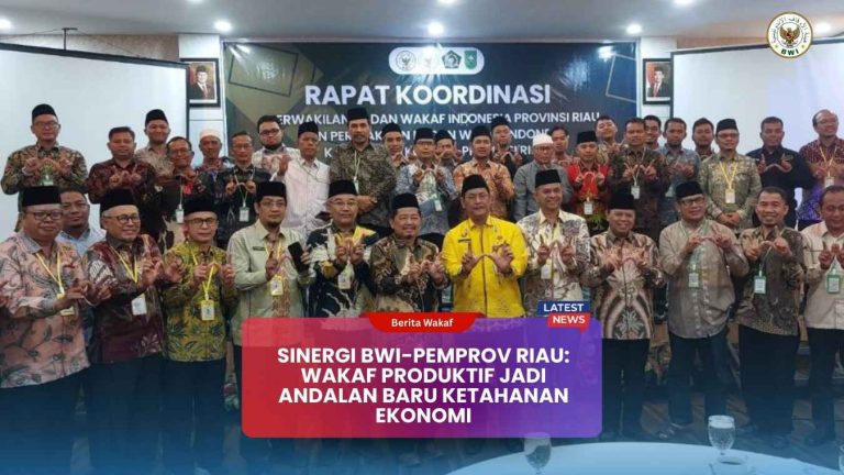 Sinergi BWI-Pemprov Riau Wakaf Produktif Jadi Andalan Baru Ketahanan Ekonomi