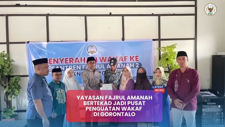 Yayasan Fajrul Amanah Bertekad Jadi Pusat Penguatan Wakaf di Gorontalo